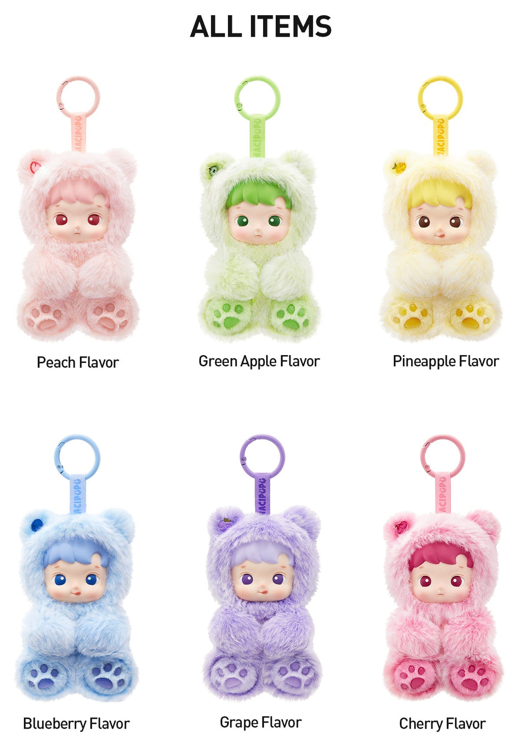 Hacipupu Gummy Bear Series - Vinyl Plush Pendant