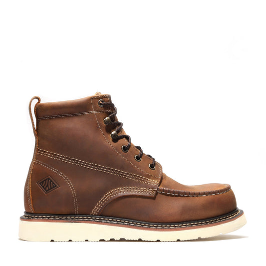 FRONTIER CLASSIC 6" MOC TOE CRAZY BROWN Bonanza Boots Classic Wedge  The Snag Bin