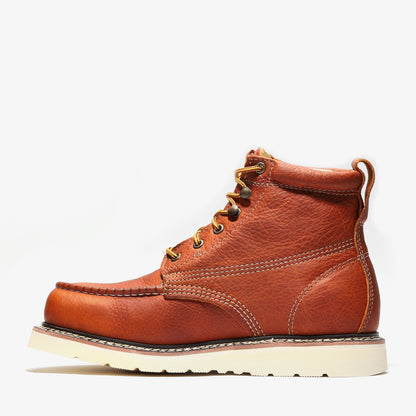 FRONTIER CLASSIC 6" MOC TOE GOLDEN BROWN Bonanza Boots Classic Wedge  The Snag Bin