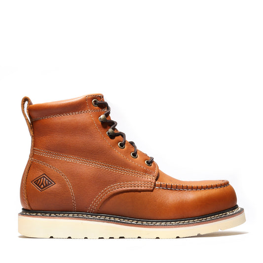 FRONTIER CLASSIC 6" MOC TOE GOLDEN TAN Bonanza Boots Classic Wedge 169.00 The Snag Bin