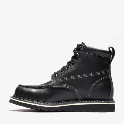 FRONTIER CLASSIC 6" MOC TOE JET BLACK XL Bonanza Boots Classic Wedge  The Snag Bin