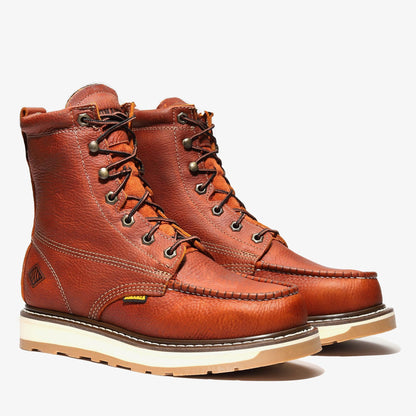 FRONTIER DUAL 8" MOC TOE (STEEL TOE) Bonanza Boots Industrial Wedge  The Snag Bin