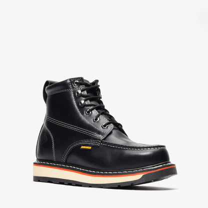 FRONTIER DUAL 6" MOC TOE BLACK Bonanza Boots Industrial Wedge  The Snag Bin