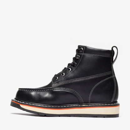 FRONTIER DUAL 6" MOC TOE BLACK Bonanza Boots Industrial Wedge  The Snag Bin