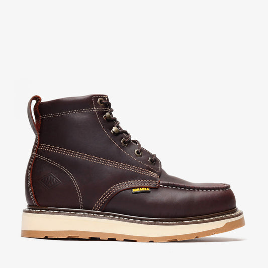FRONTIER DUAL 6" MOC TOE BURGUNDY Bonanza Boots Industrial Wedge 160.00 The Snag Bin