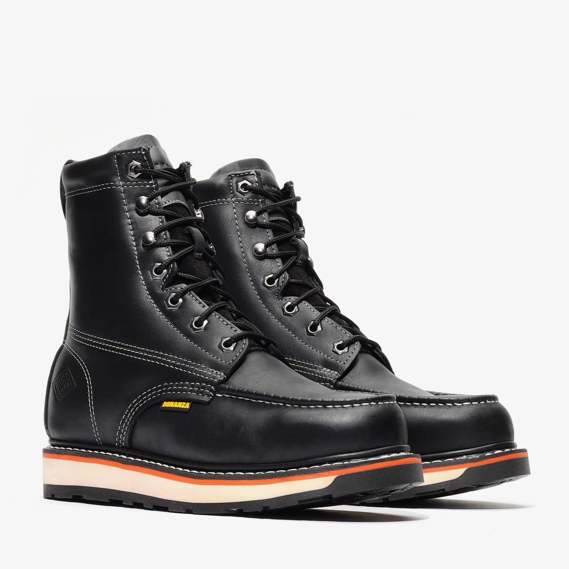 FRONTIER DUAL 8" MOC TOE Bonanza Boots Industrial Wedge  The Snag Bin
