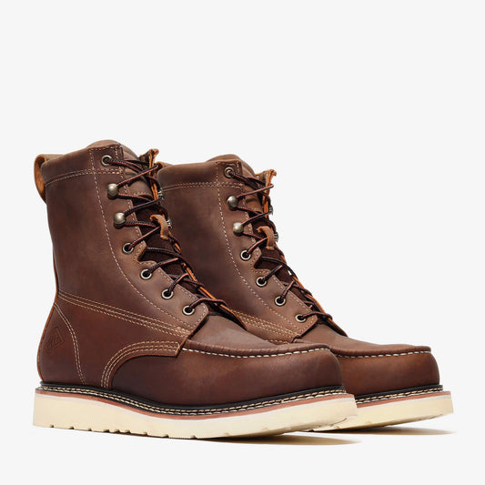 FRONTIER CLASSIC 8" MOC TOE (STEEL TOE) Bonanza Boots Classic Wedge  The Snag Bin