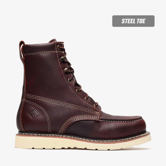 FRONTIER CLASSIC 8" MOC TOE (STEEL TOE) Bonanza Boots Classic Wedge 174.90 The Snag Bin