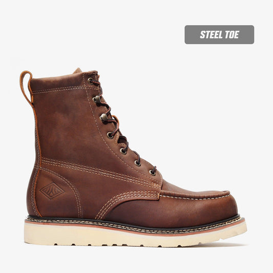 FRONTIER CLASSIC 8" MOC TOE (STEEL TOE) Bonanza Boots Classic Wedge 174.90 The Snag Bin