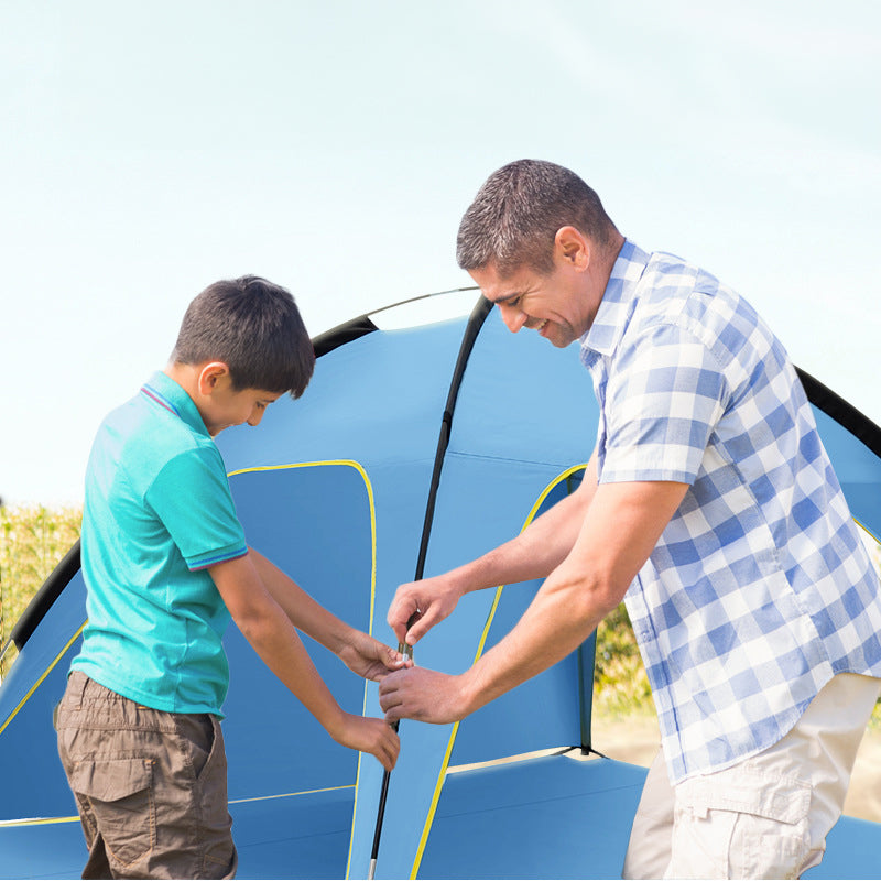 Quick-open beach tent, sun shelter, light shade for outdoor camping, 3-vented, spacious design V.I.P Digital Presence   The Snag Bin