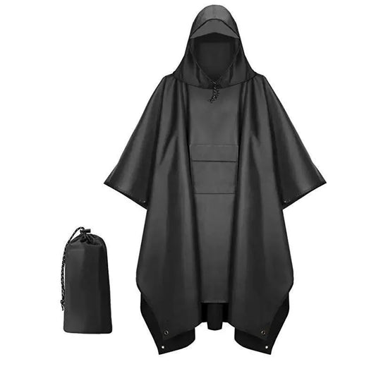 3 In 1 Outdoor Military Raincoat Hooded Sleeve Waterproof Rain Poncho Motorcycle Rain Cover Camping Hiking Travel Rainwear Tent V.I.P Digital Presence  25.06 The Snag Bin