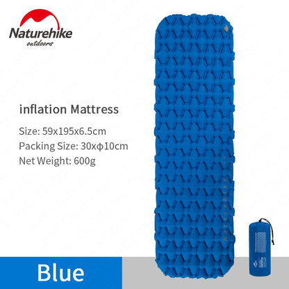 Naturehike Outdoor Camping Mat Inflatable Bag Inflatable Tent Sleeping Pad Ultralight Portable Picnic Air Mat Camping Picnic Pad V.I.P Digital Presence  84.24 The Snag Bin