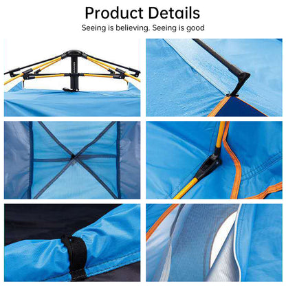 Quick-Deploy Green/White Outdoor Tent, Comfortably Accommodating 3-4 People on Camping Trips V.I.P Digital Presence   The Snag Bin