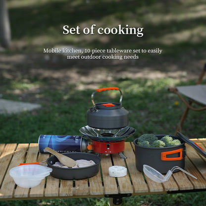 1-3 Person Camping Cookware Set: Light, Portable Pot & Pan in Carrying Bag, Ideal for Outdoor Trips V.I.P Digital Presence   The Snag Bin