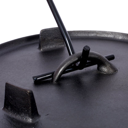 ast iron Dutch oven with lid, outdoor camping deep pot, used for camping, cooking, barbecue and leg rest, 8 Quart V.I.P Digital Presence   The Snag Bin