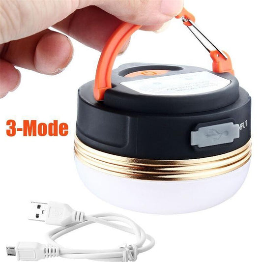 Mini Portable Camping Lights 3W LED Waterproof Tents Lamp Night Hanging lamp USB Rechargeable V.I.P Digital Presence   The Snag Bin