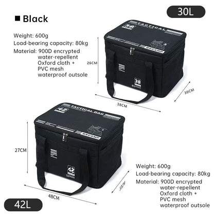 Outdoor storage bag, large - capacity foldable storage box, camping gear for picnic, portable, water - resistant V.I.P Digital Presence  32.10 The Snag Bin