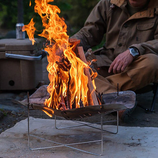 Outdoor Camping Fire Burning Platform, Firewood Rack, Brazier, Bonfire Ventilation Auxiliary Rack, Fire Booster V.I.P Digital Presence   The Snag Bin