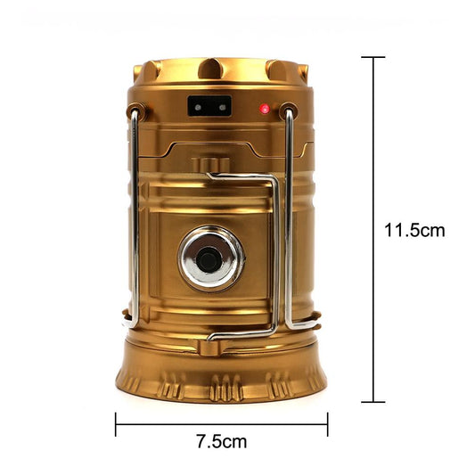 LED Solar Powered Collapsible Flashlights Portable Lamp Rechargeable Hand Lamp Hiking Camping Lantern Light Outdoor Lighting V.I.P Digital Presence   The Snag Bin