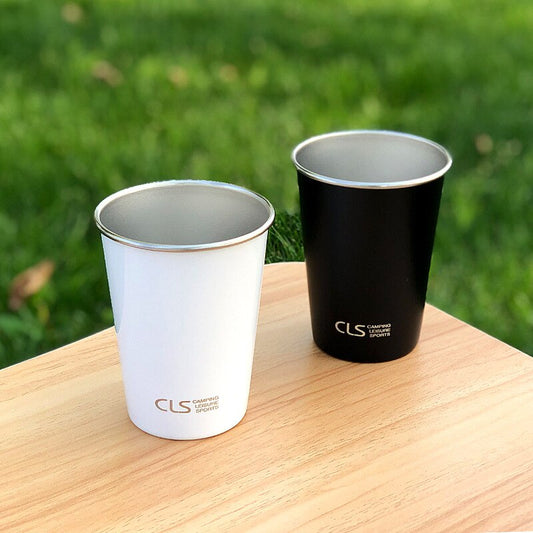 Outdoor 304 Stainless Steel Cup Camping 4-Piece Cup Set Picnic Barbecue Beer Steins Climbing Water Cup Tea Milk Coffee Cup V.I.P Digital Presence   The Snag Bin