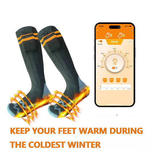 Bluetooth app electric socks electric heating warm socks outdoor skiing socks electric heating socks V.I.P Digital Presence   The Snag Bin