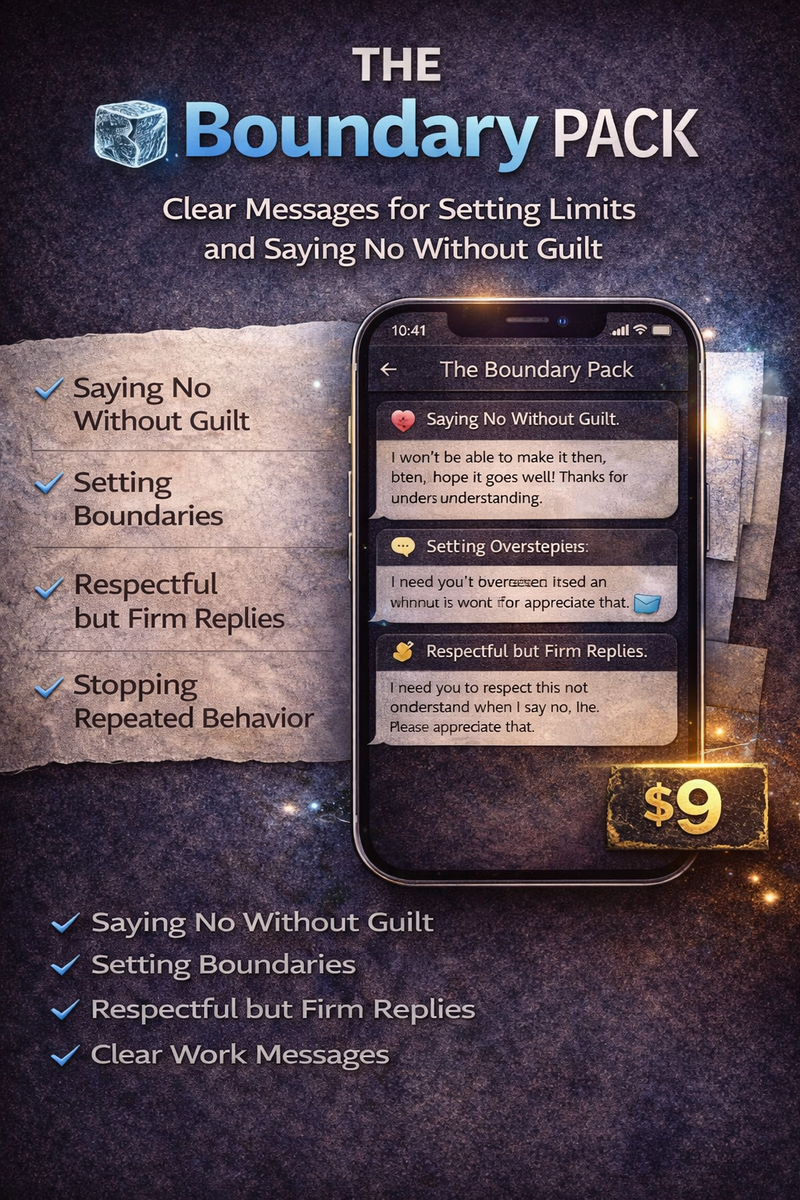 The Boundary Pack – Say No Without Guilt