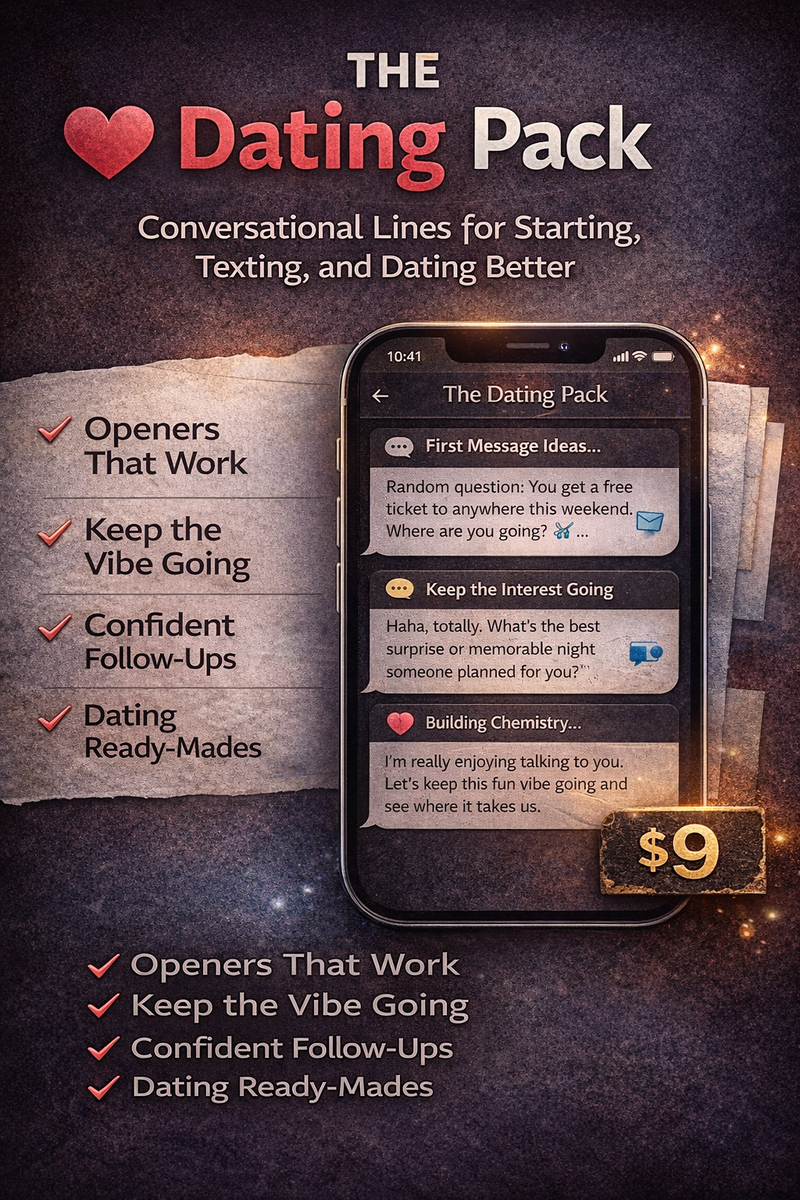 The Dating Pack – Say the Right Thing Every Time