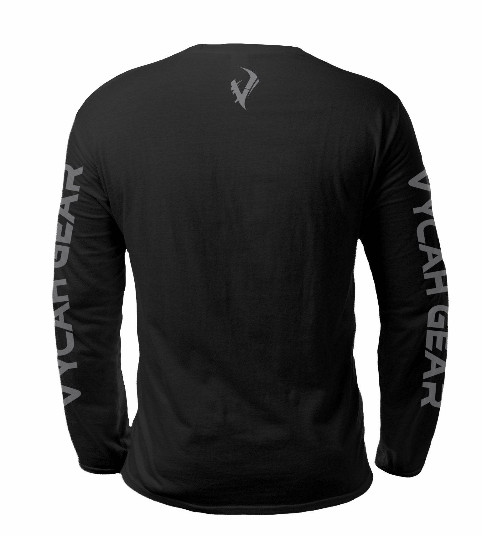Vycah Long Sleeve Tee - Black Heather Vycah Tee Shirt  The Snag Bin