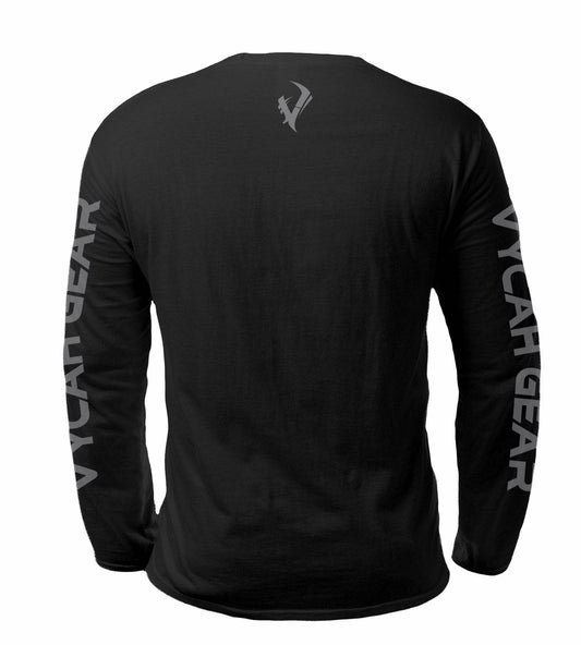 Vycah Long Sleeve Tee - Black Heather Vycah Tee Shirt  The Snag Bin