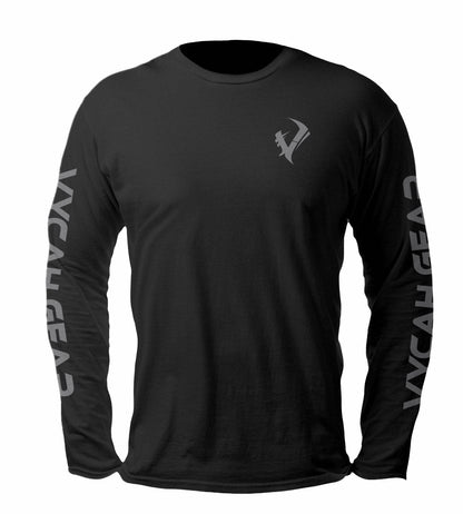 Vycah Long Sleeve Tee - Black Heather Vycah Tee Shirt  The Snag Bin