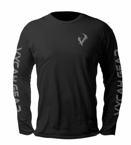 Vycah Long Sleeve Tee - Black Heather Vycah Tee Shirt  The Snag Bin