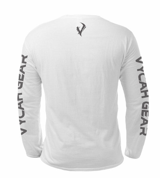 Vycah Long Sleeve Tee - White Vycah Tee Shirt  The Snag Bin