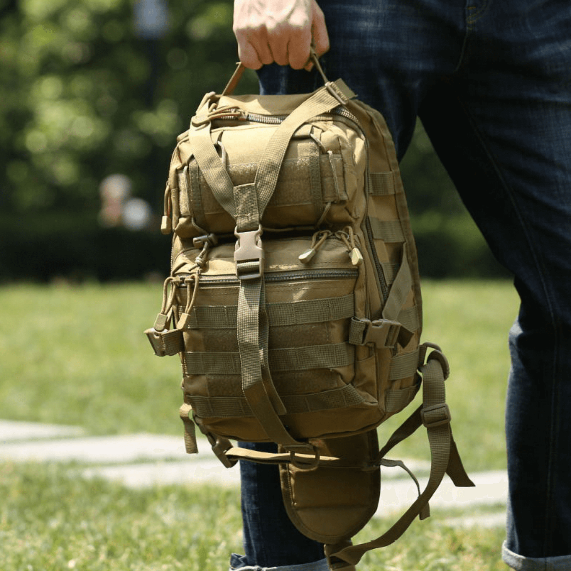 Tactical Medium 15L Sling Backpack Range Bag Mercantile Mountain Backpacks  The Snag Bin
