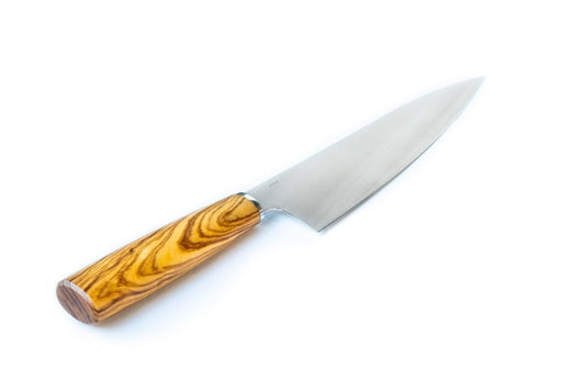 A&C Chef Knife - Olivewood - The Snag Bin