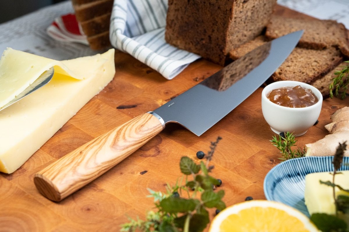 A&C Chef Knife - Olivewood - The Snag Bin
