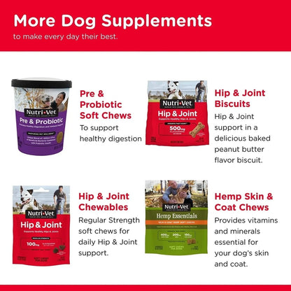 Advanced Strength Hip & Joint Chewable Dog Supplements - The Snag Bin