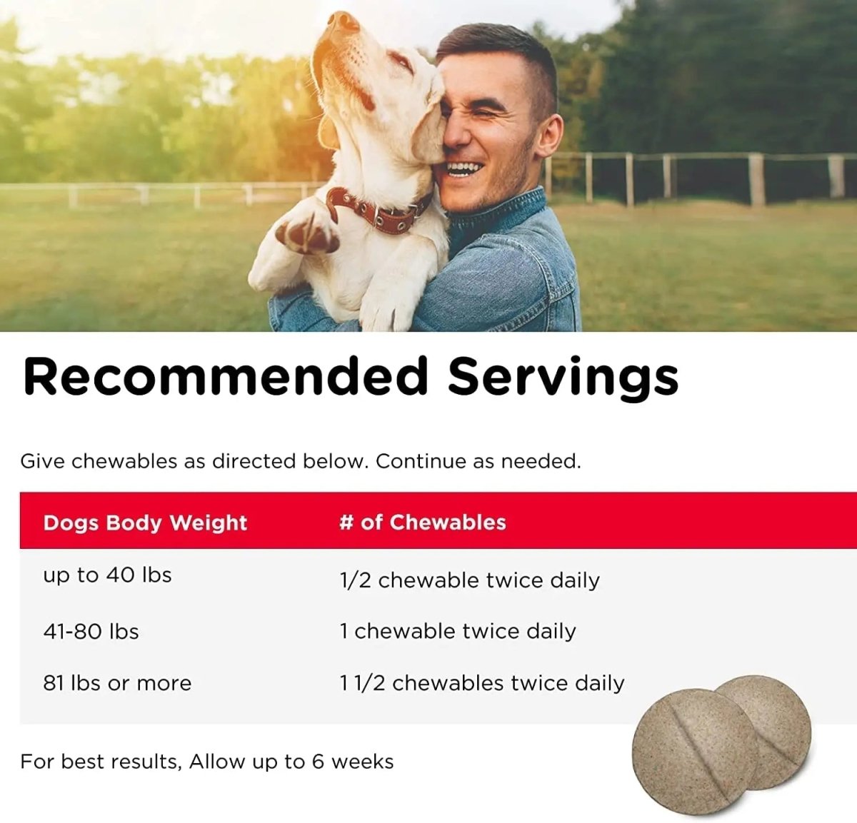 Advanced Strength Hip & Joint Chewable Dog Supplements - The Snag Bin