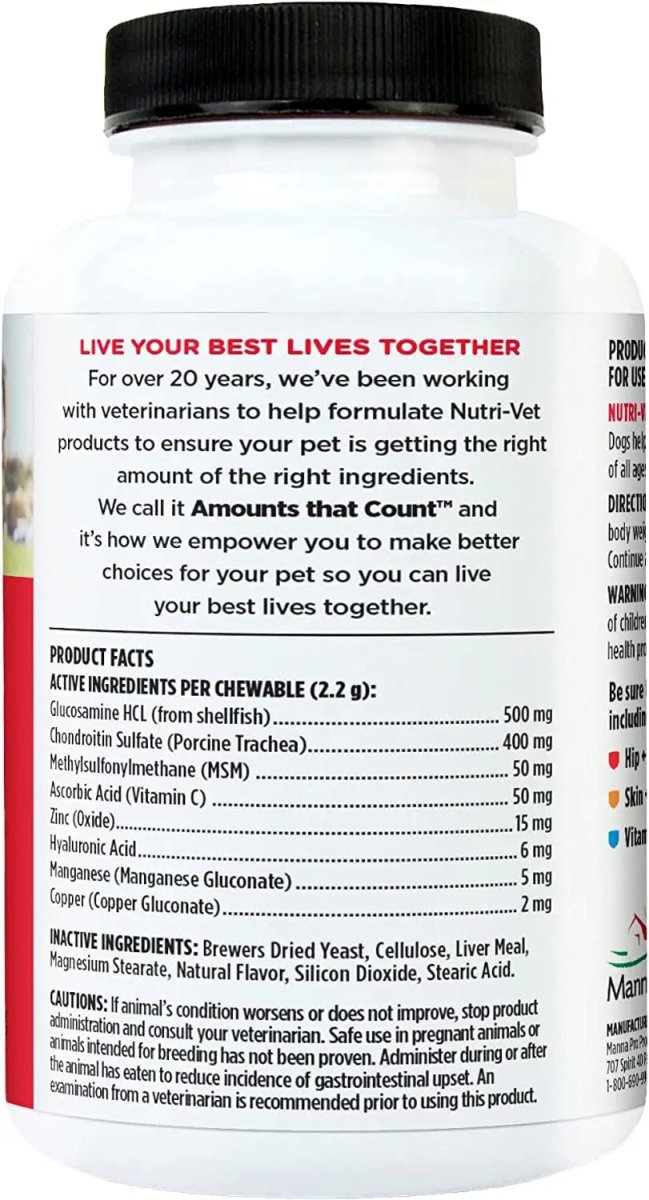 Advanced Strength Hip & Joint Chewable Dog Supplements - The Snag Bin