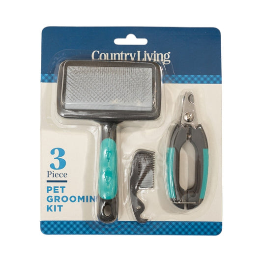 All - in - One 3 - Piece Dog Grooming Kit - The Snag Bin