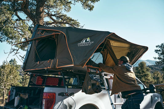 Alpha Hardshell Rooftop Tent – ABS – 2–3 Person – Black – All - Season Overland Shelter - The Snag Bin