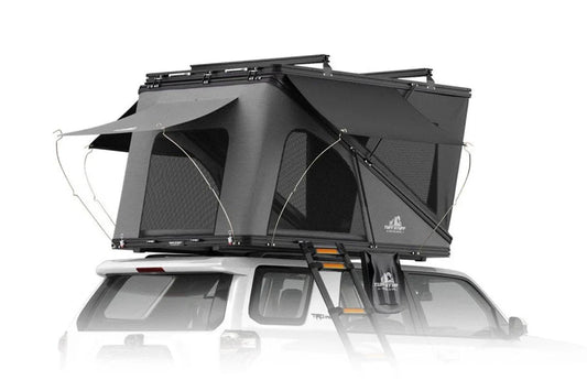 Alpine 51 Hardshell Rooftop Tent – Aluminum – 2 Person – Black – Compact Overland Design - The Snag Bin
