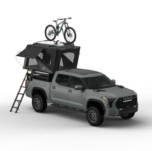 Alpine 61 Hardshell Rooftop Tent – Aluminum, 2–3 Person, 4 - Season Overland Tent for SUVs & Trucks – Black Compact Design - The Snag Bin