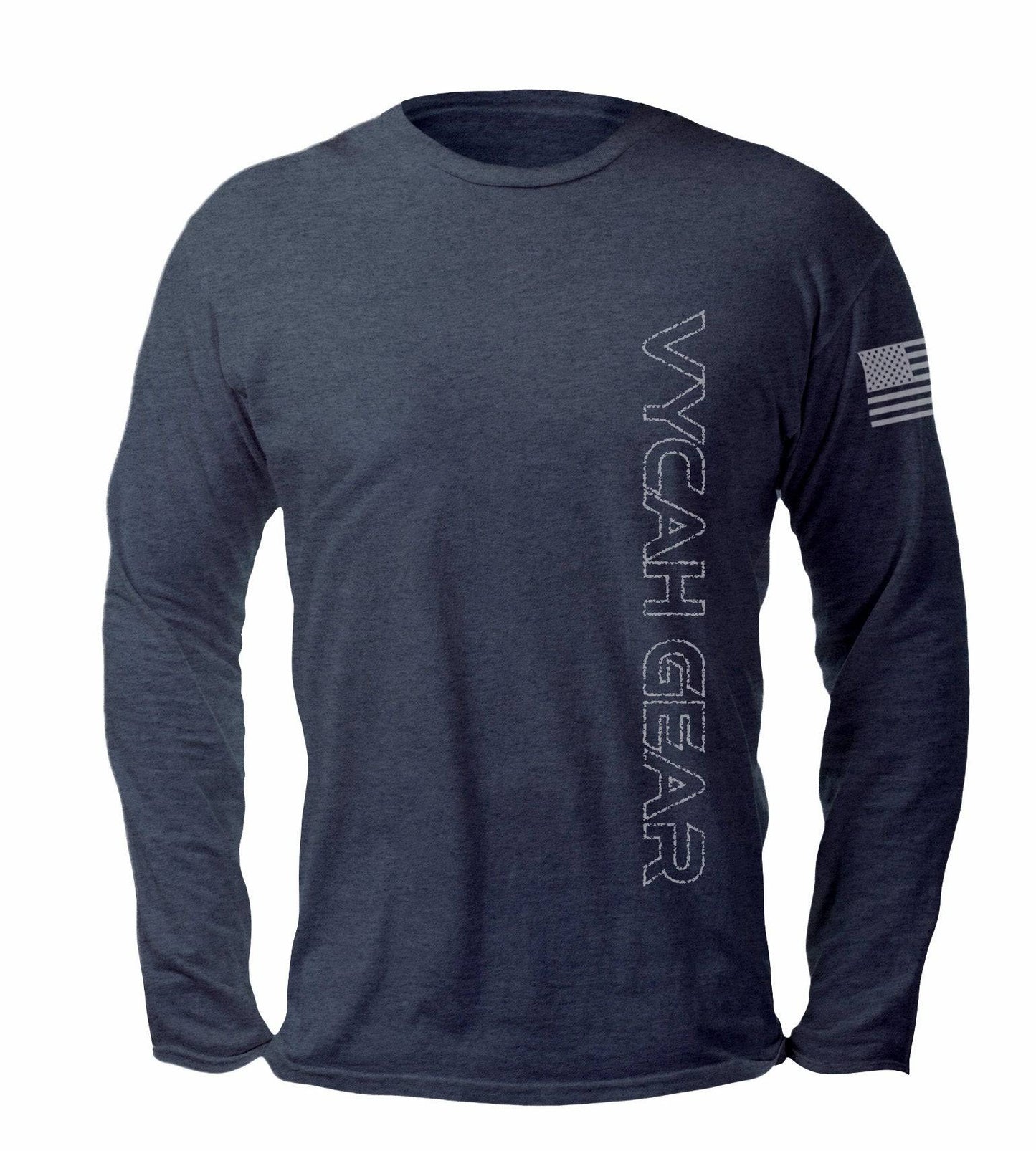 Vycah Freedom Tee - Heather Navy Vycah Tee Shirt  The Snag Bin