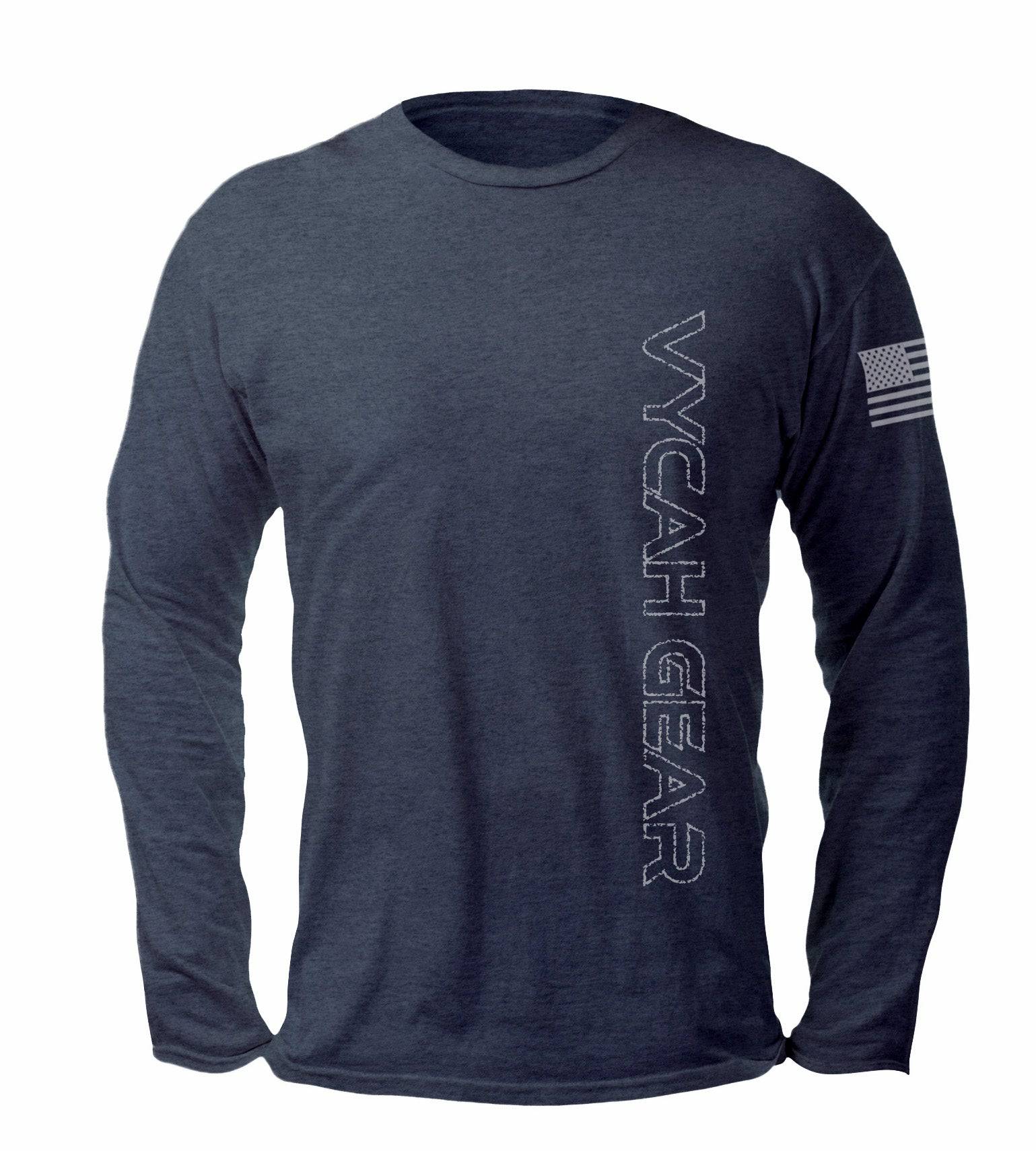 Vycah Freedom Tee - Heather Navy Vycah Tee Shirt  The Snag Bin