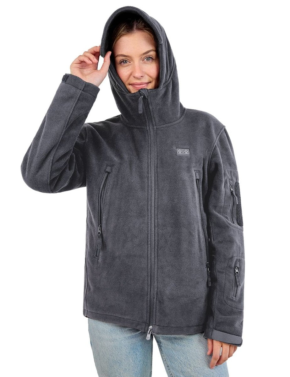 ANTARCTICA GEAR Fleece Heating Jacket, Fit Zip Hood Winter Jacket For Men - The Snag Bin