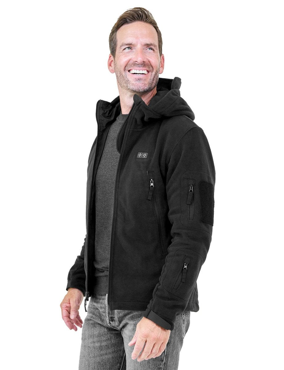 ANTARCTICA GEAR Fleece Heating Jacket, Fit Zip Hood Winter Jacket For Men - The Snag Bin