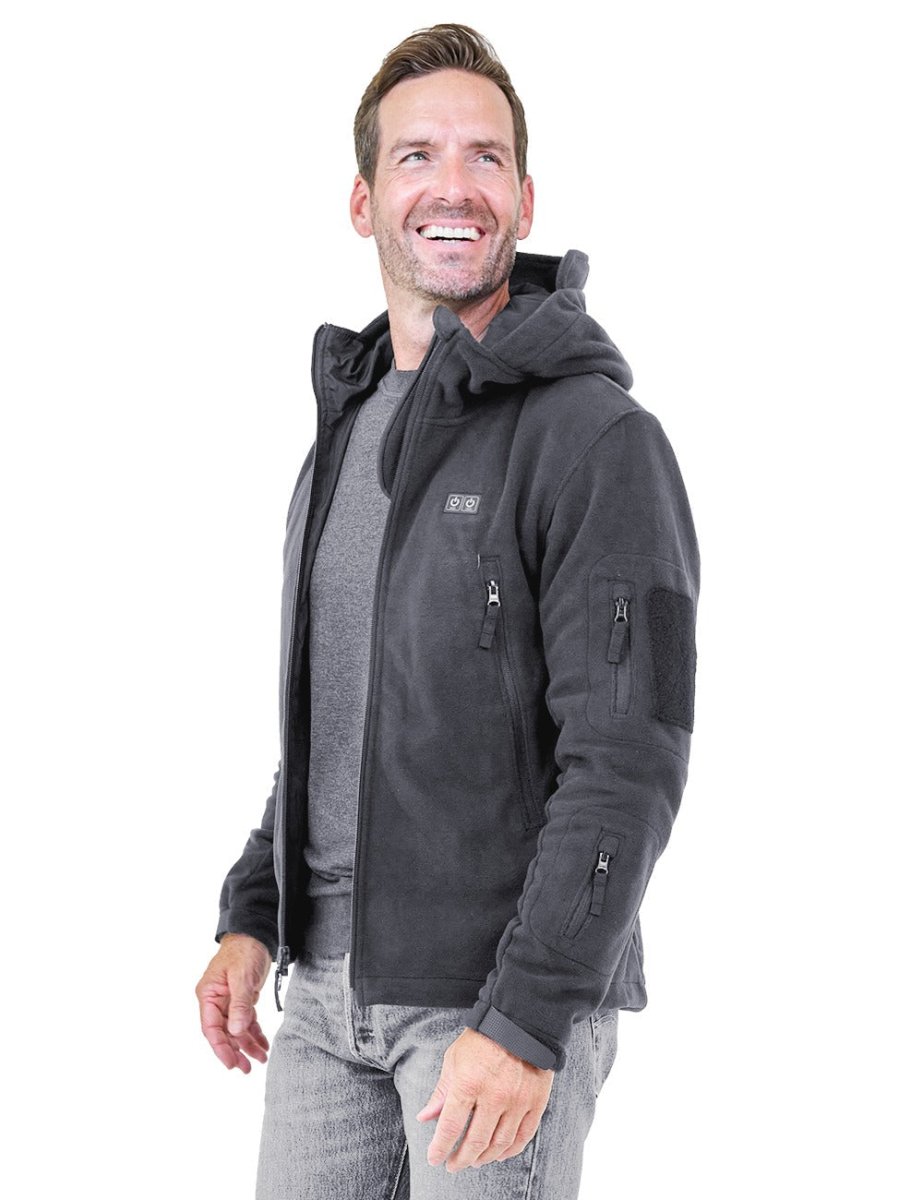 ANTARCTICA GEAR Fleece Heating Jacket, Fit Zip Hood Winter Jacket For Men - The Snag Bin