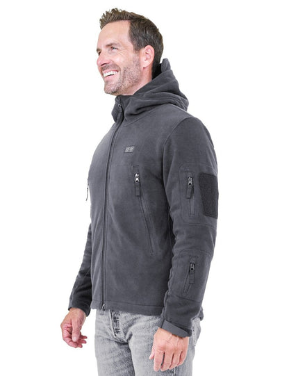 ANTARCTICA GEAR Fleece Heating Jacket, Fit Zip Hood Winter Jacket For Men - The Snag Bin