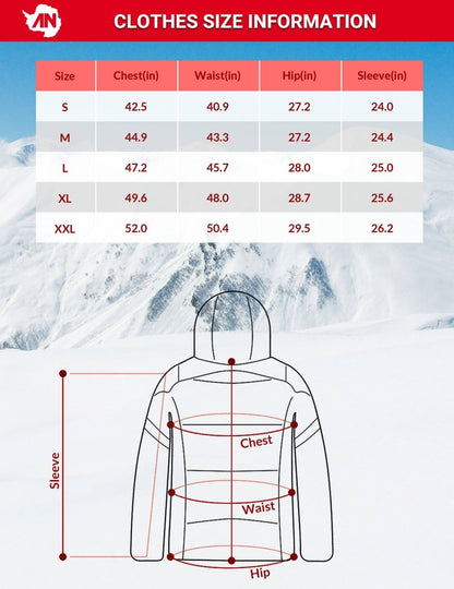 ANTARCTICA GEAR Heated Jacket for Men and Women, Winter Coat Soft Shell Heating Hood Jacket - The Snag Bin