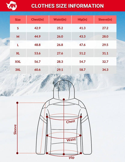 ANTARCTICA GEAR Heated Jacket for Men and Women, Winter Coat Soft Shell Heating Hood Jacket - The Snag Bin